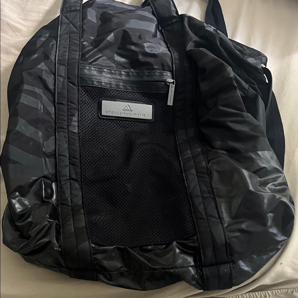 Adidas by Stella McCartney Black Camouflage Duffel Bag